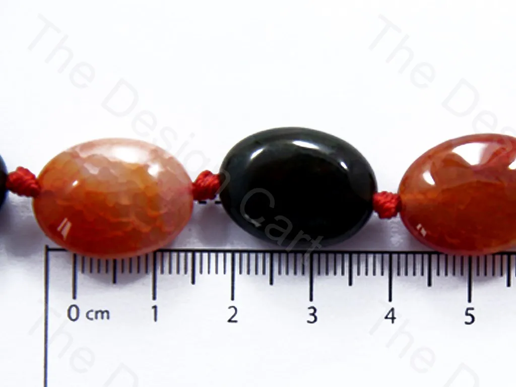 Oval Multicolour 2 Natural Agate Stones