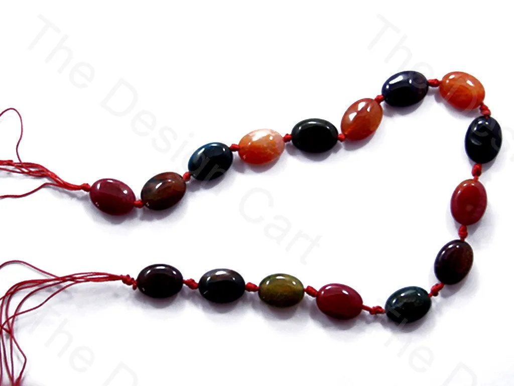 Oval Multicolour 2 Natural Agate Stones