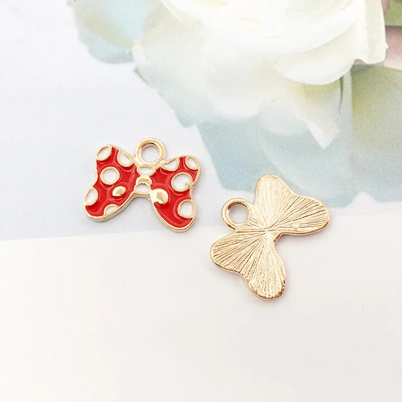 Owllaser Drip Oil DIY Handmade Jewelry Accessories Alloy Small Pendant Earrings Necklace Pendant Material