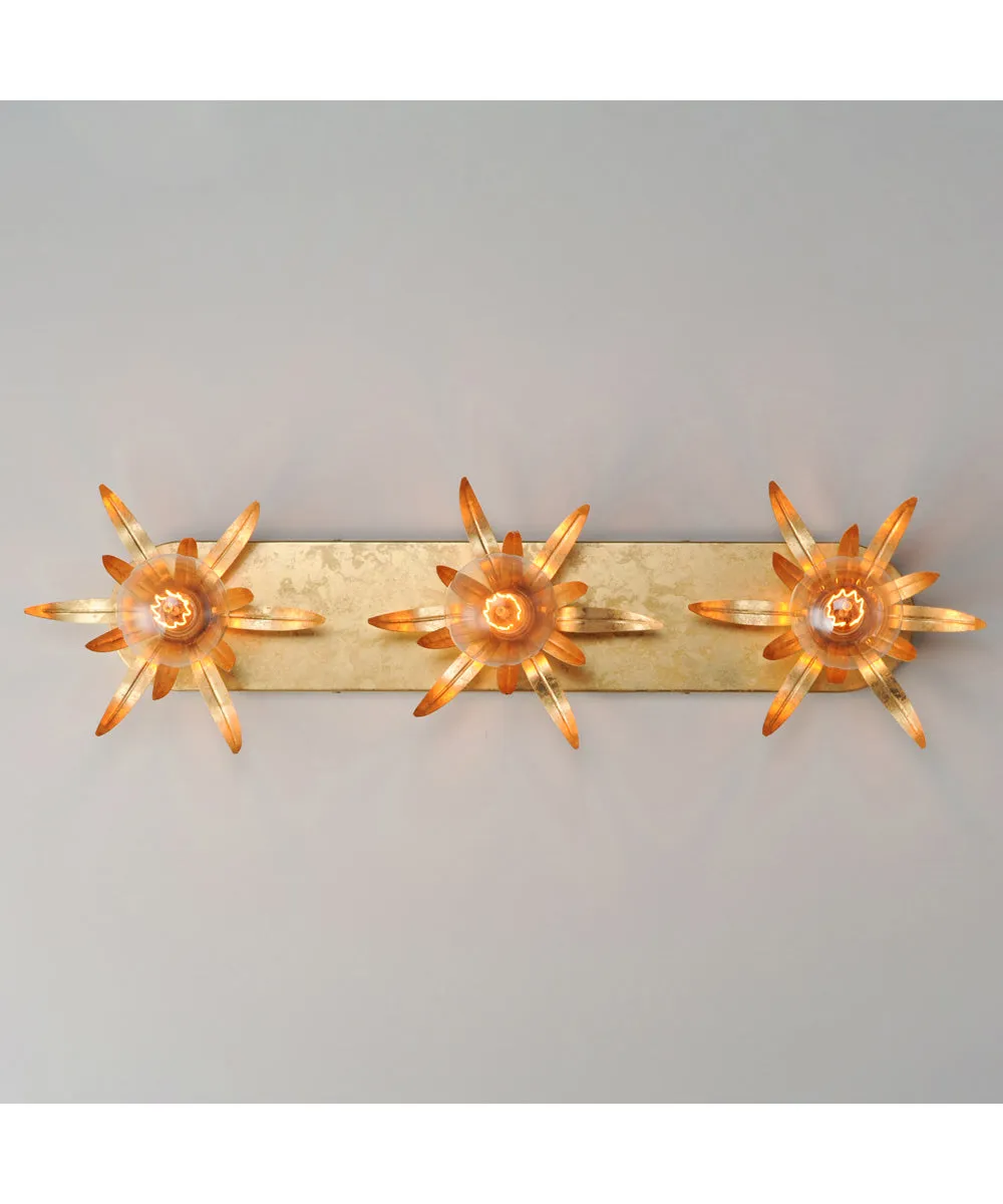 Paloma 3-Light Sconce Gold Leaf
