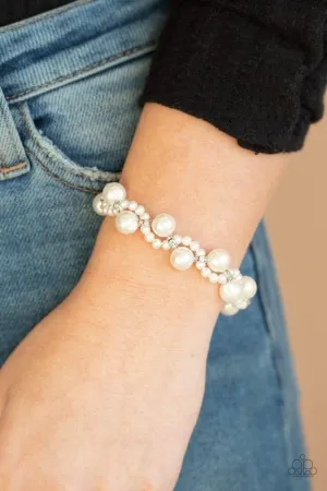 Paparazzi Bracelet ~ Utmost Uptown - White