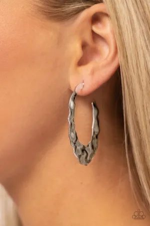 Paparazzi Earring ~ Make a Ripple - Silver