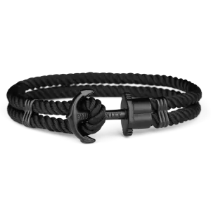 Paul Hewitt Phrep Nylon Black / Black Bracelet - XXXL