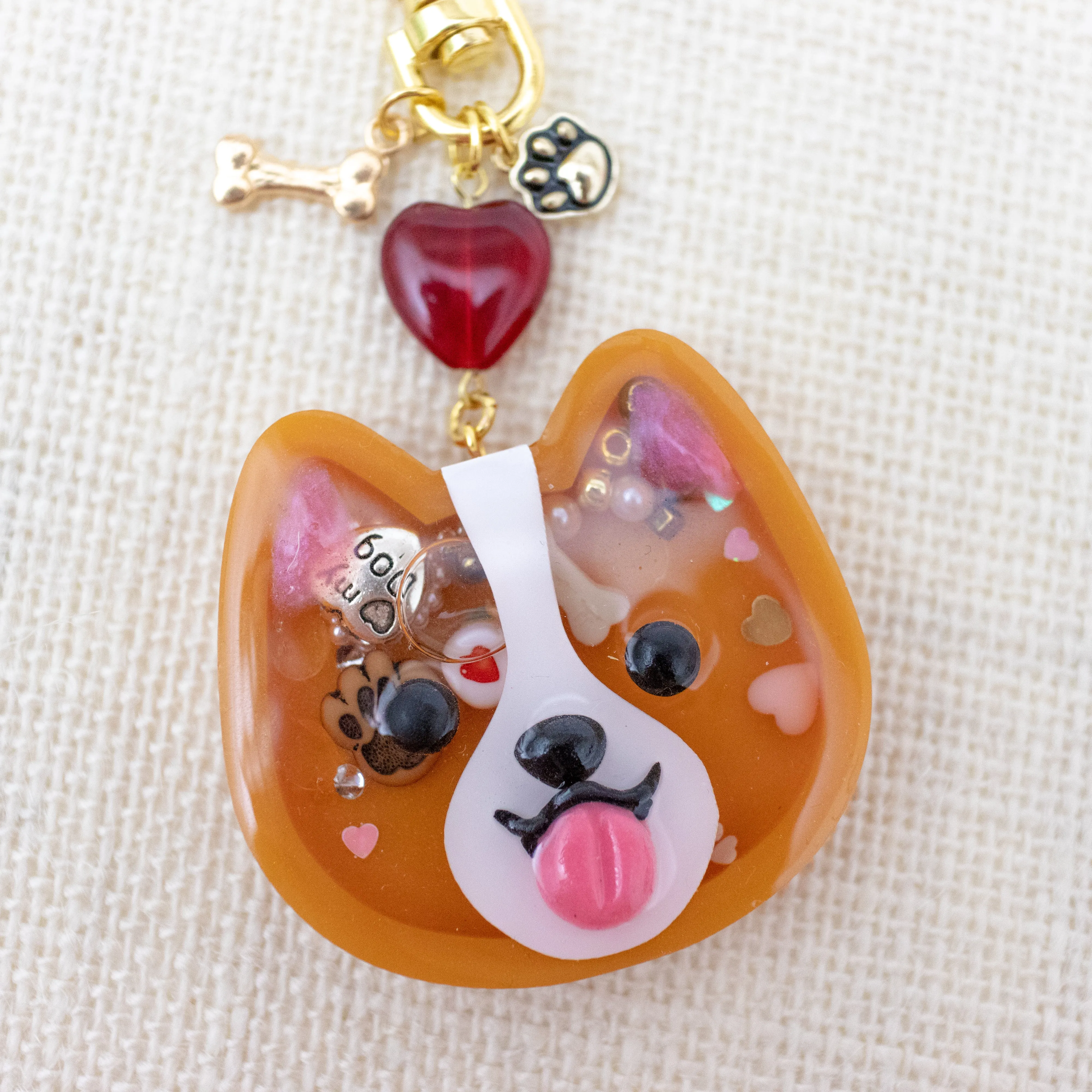 [PREORDER] Corgi Liquid Shaker Charm
