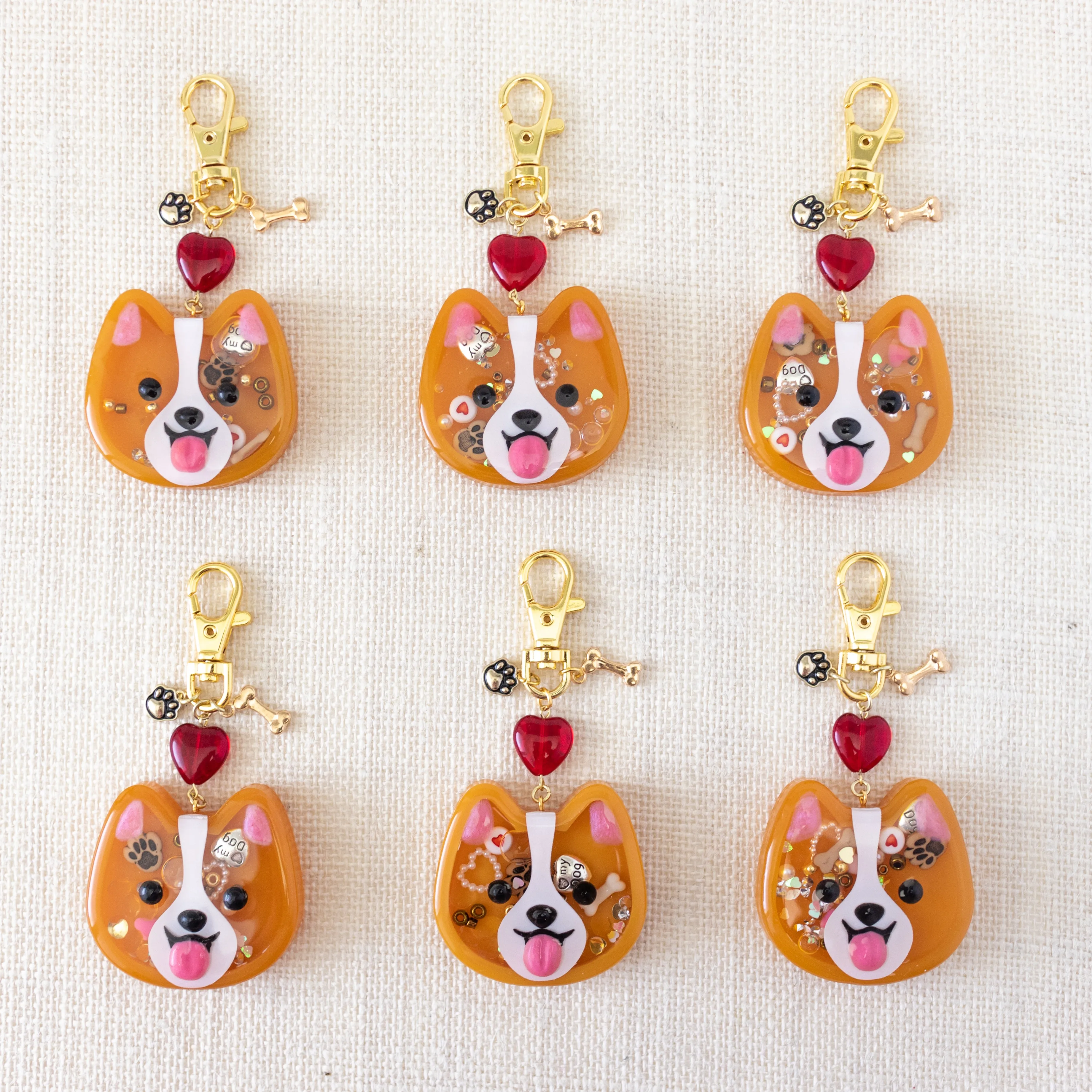 [PREORDER] Corgi Liquid Shaker Charm