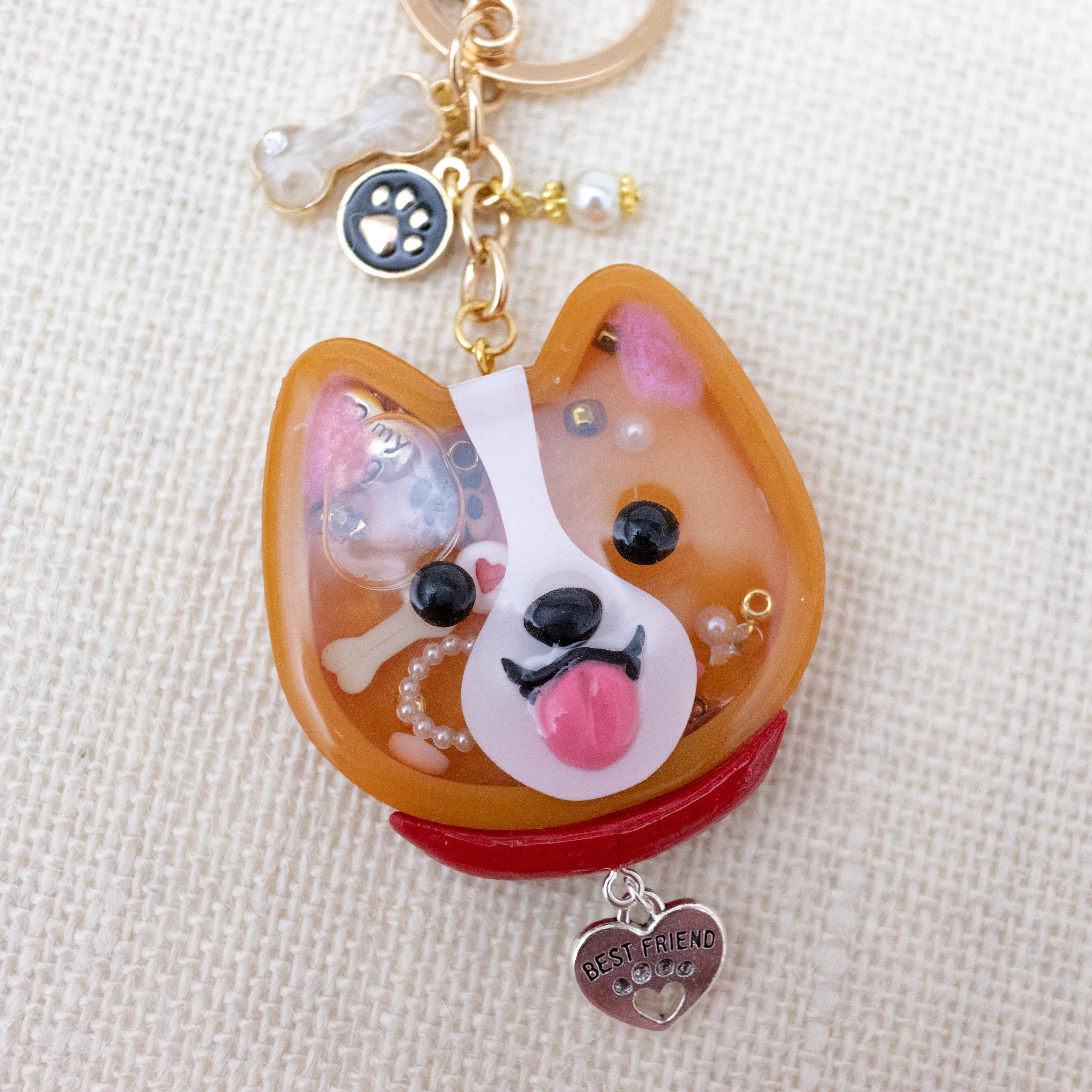 [PREORDER] Corgi Liquid Shaker Charm