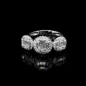 PREORDER | Half Eternity Trinity Diamond Ring 14kt