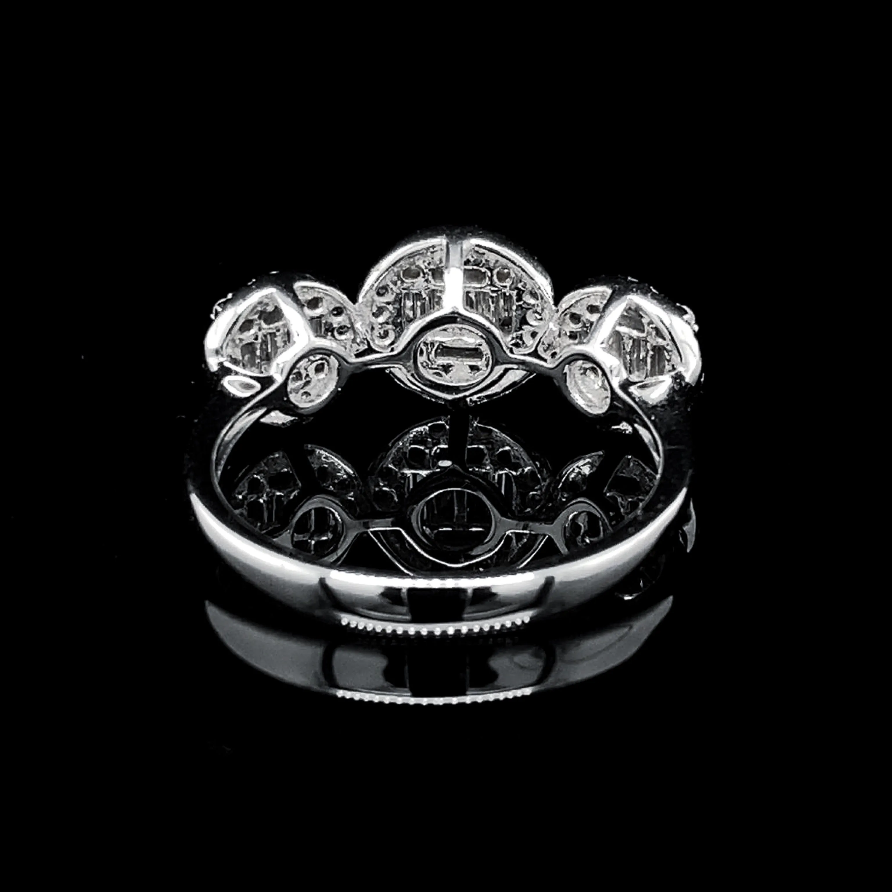 PREORDER | Half Eternity Trinity Diamond Ring 14kt