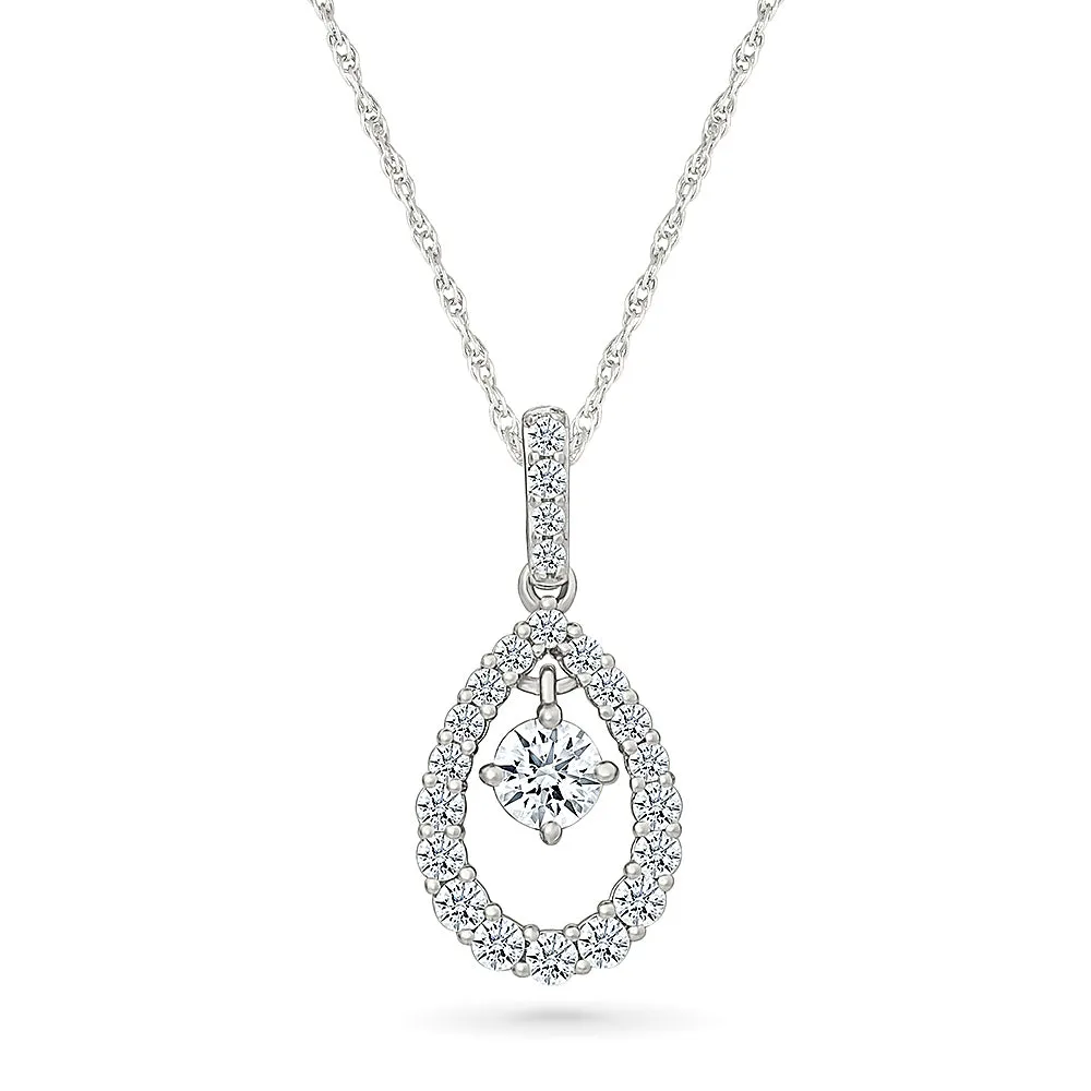 "Sparkle Surprise" Pear Pendant