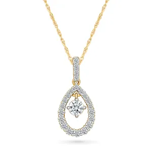 "Sparkle Surprise" Pear Pendant