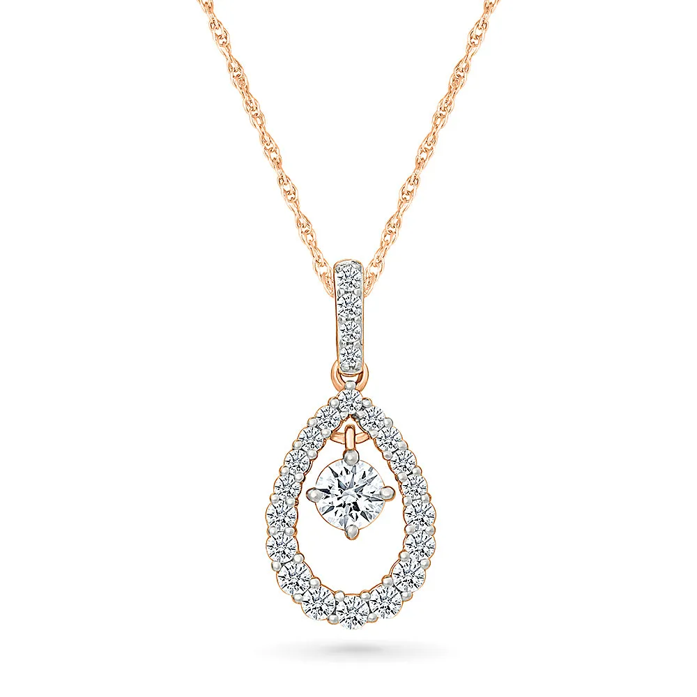 "Sparkle Surprise" Pear Pendant