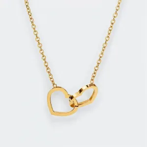"VENICE" INTERLOCKED HEARTS NECKLACE