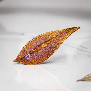 Red Gum Eucalyptus Leaf - Copper Brooch