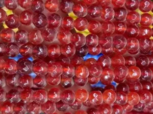 Red Orange Circular Agate Stones
