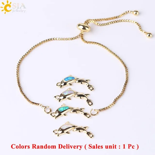 Save Ocean Animals Jewelry | Opal Dolphin Bracelet