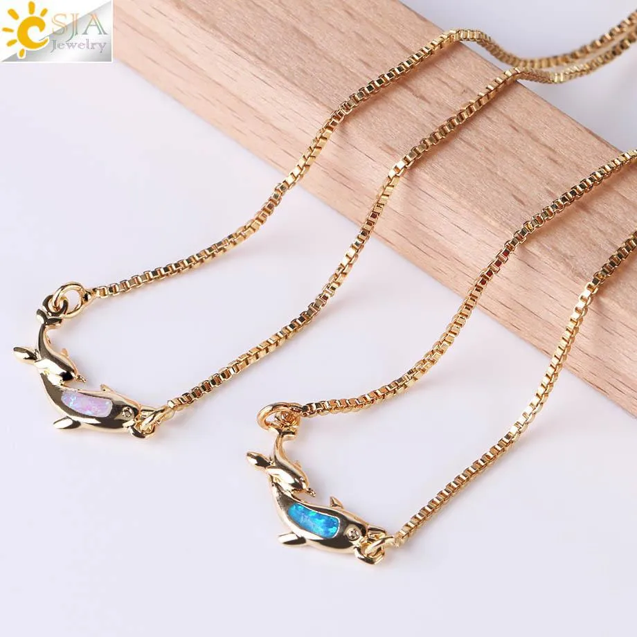 Save Ocean Animals Jewelry | Opal Dolphin Bracelet
