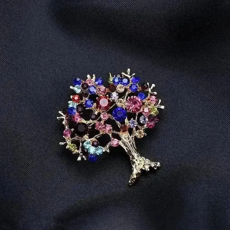 Shop Multicoloured Tree Brooch - A Vibrant and Stylish Accessory for Any Outfit