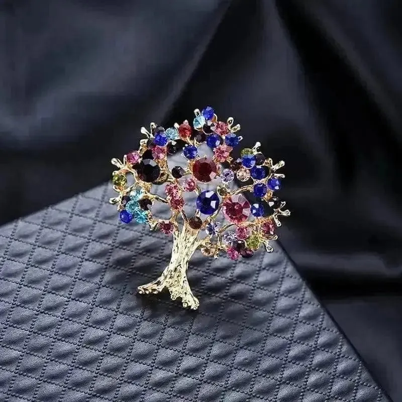 Shop Multicoloured Tree Brooch - A Vibrant and Stylish Accessory for Any Outfit