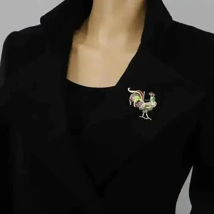 Shop Rooster Cock Brooch - A Stunning Accessory for Your Wardrobe