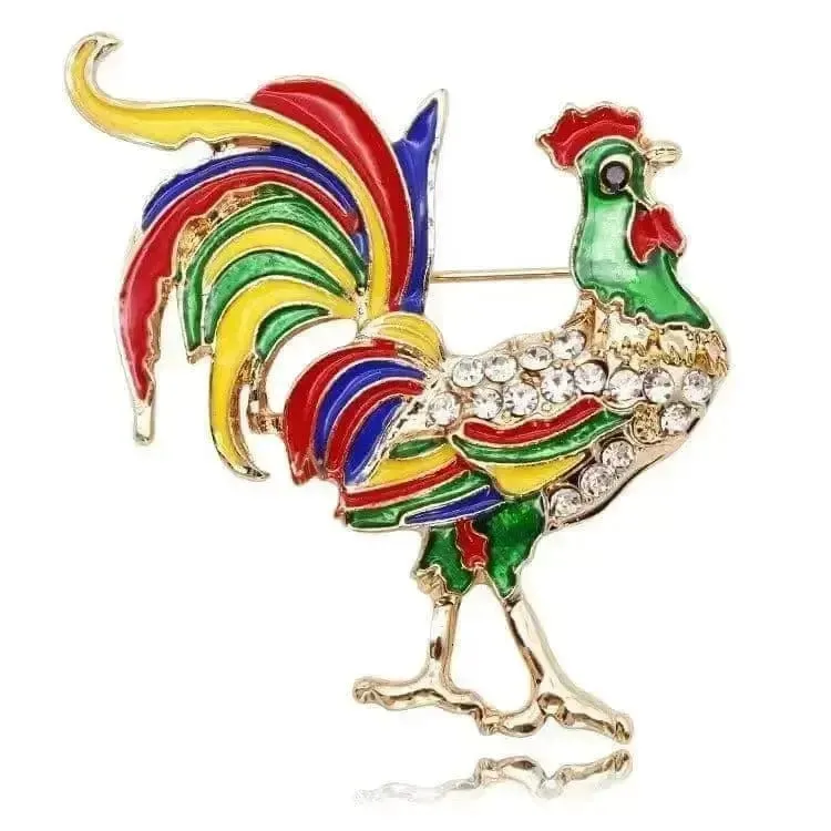 Shop Rooster Cock Brooch - A Stunning Accessory for Your Wardrobe