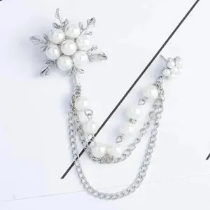 Shop Snowflake Brooch with Chain