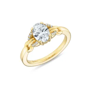 Signature Oval Cut Buckle Ring