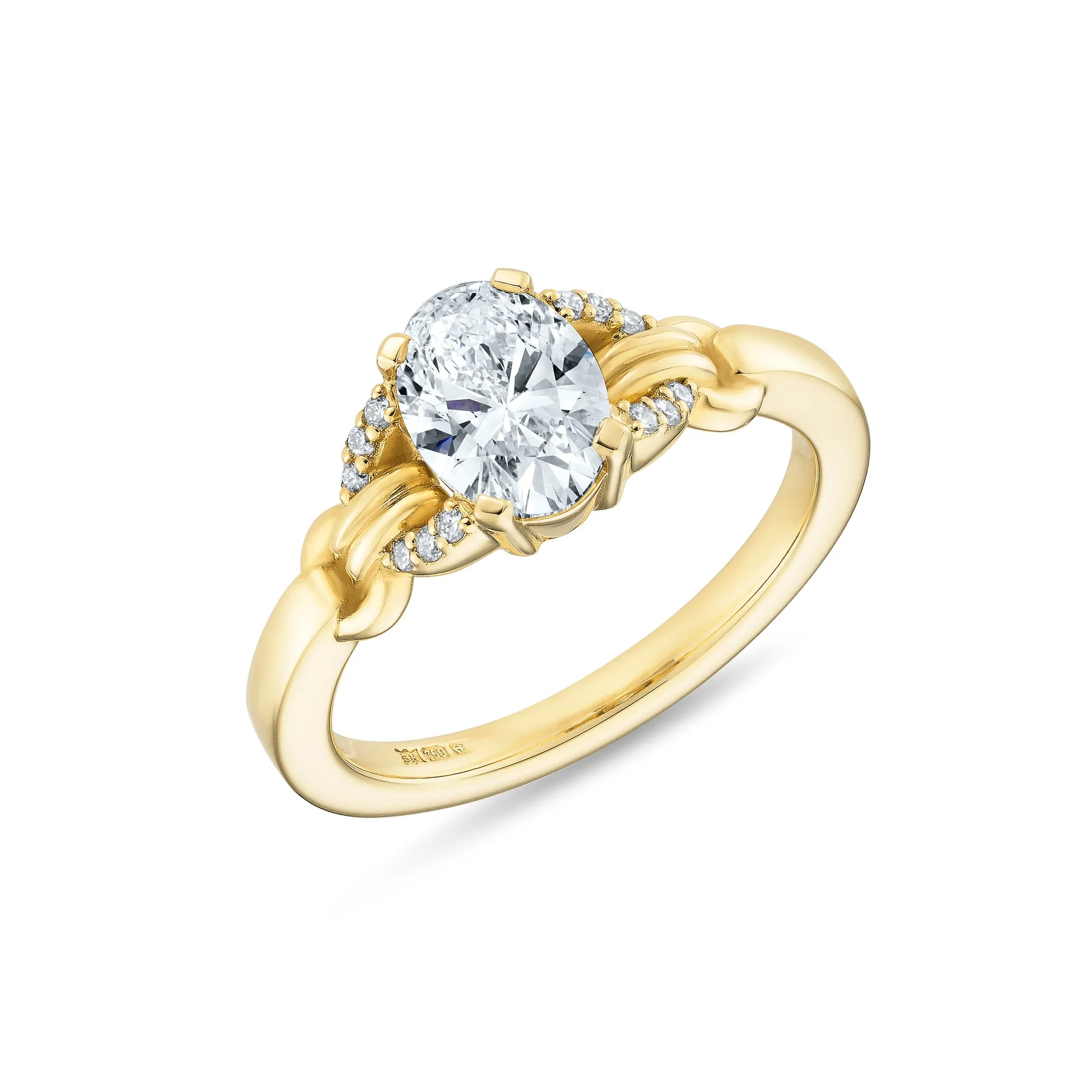 Signature Oval Cut Buckle Ring