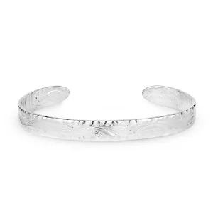 SILVER CHISLED EDGE CUFF