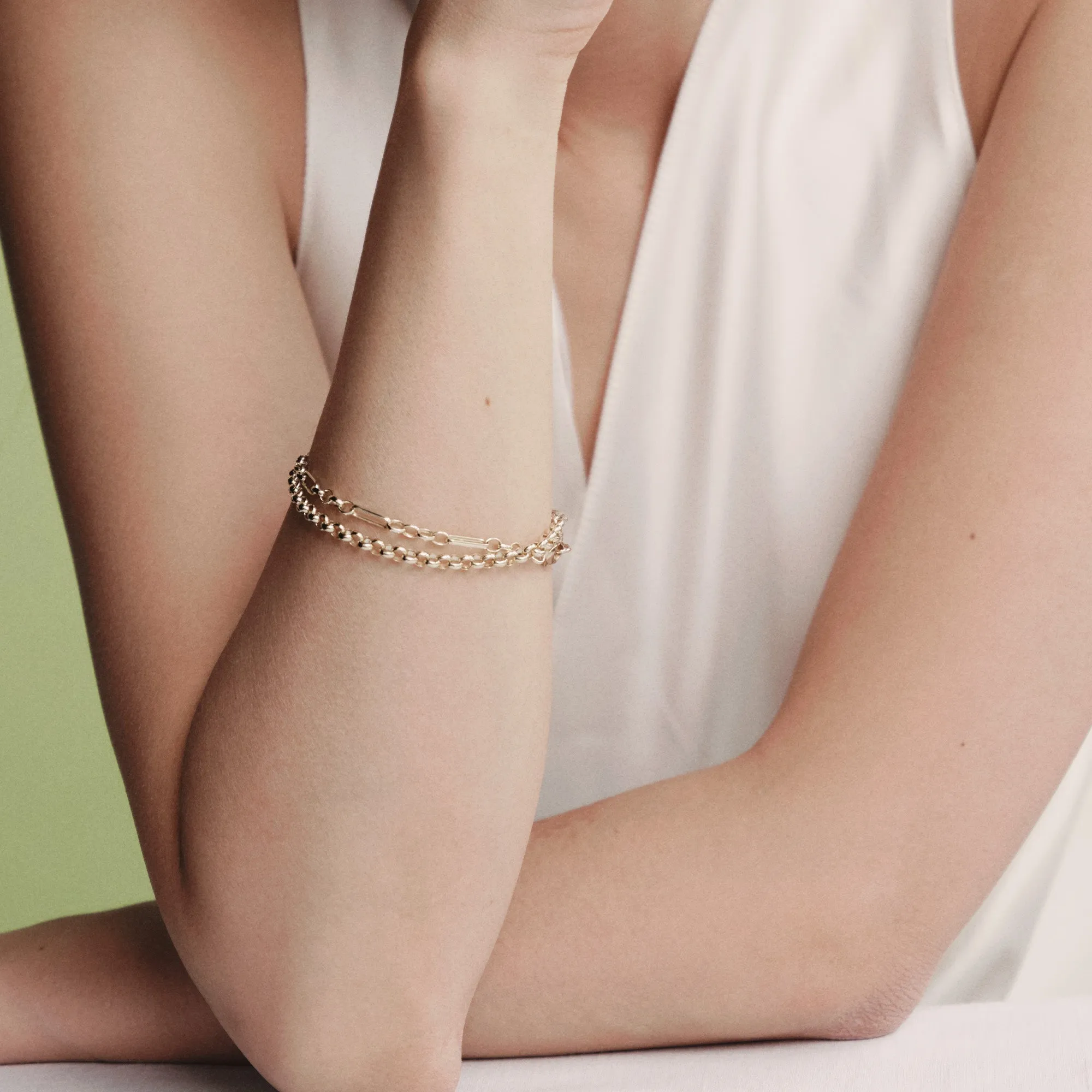 Silver Heavy Belcher Bracelet