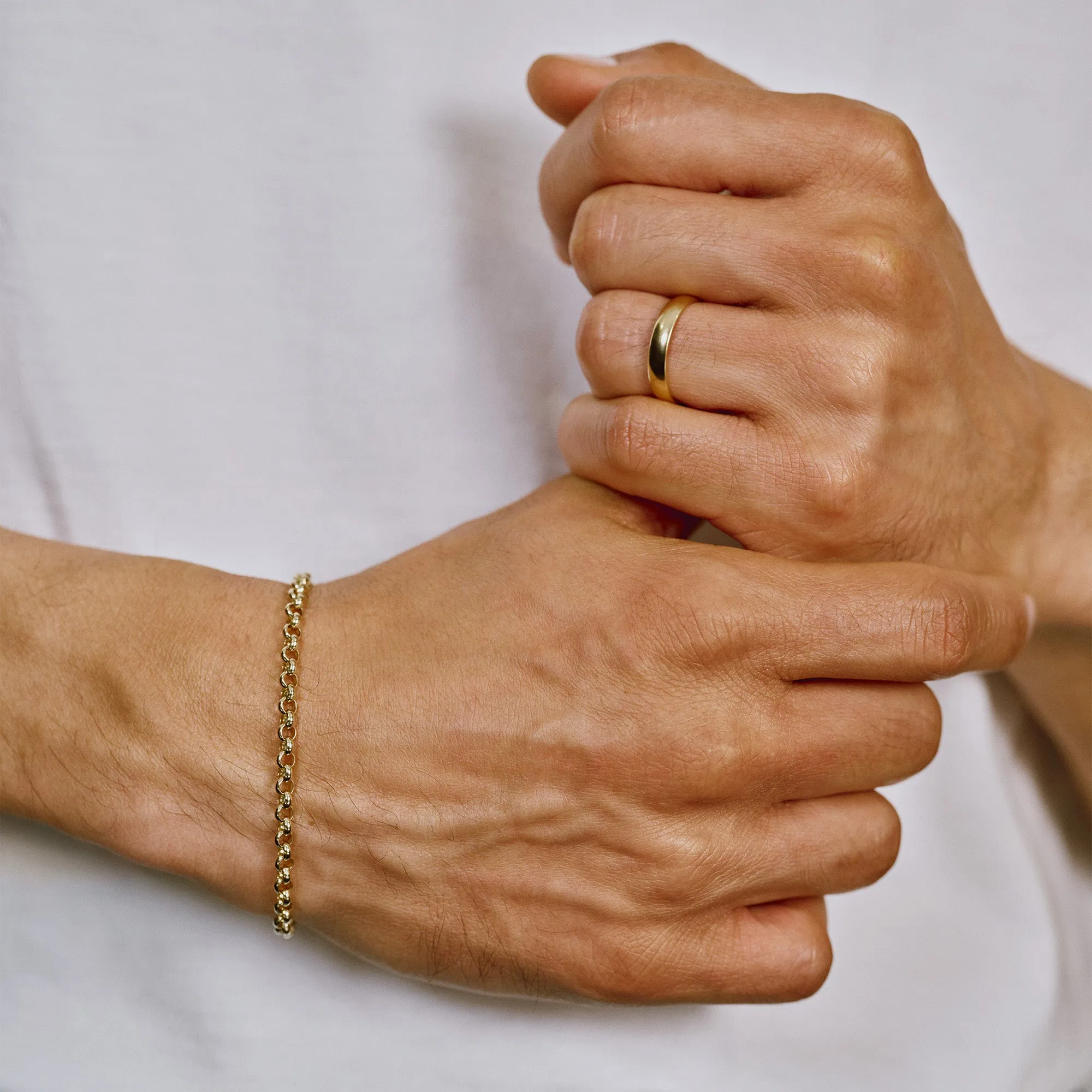 Silver Heavy Belcher Bracelet