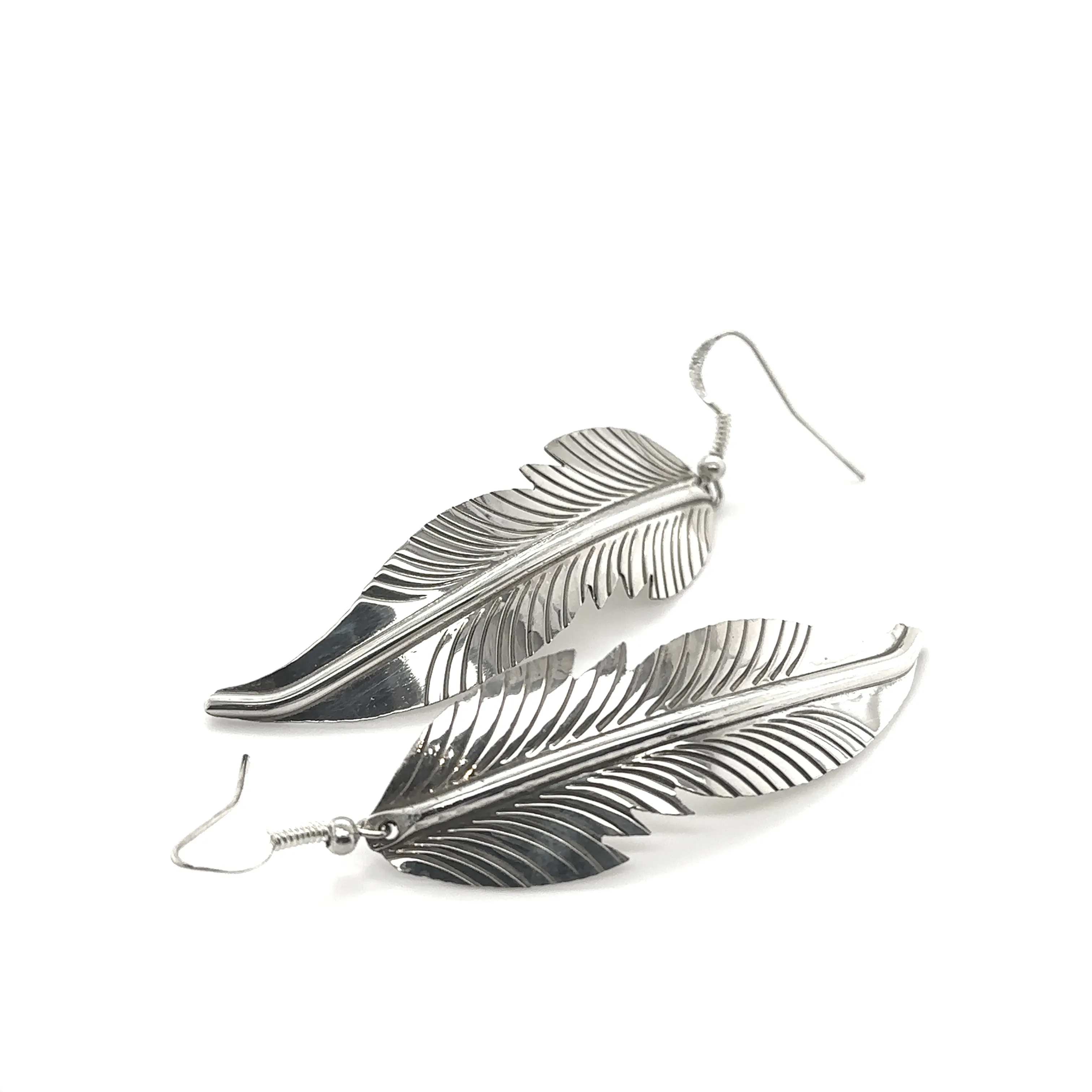 Striking Native American Feather Earrings