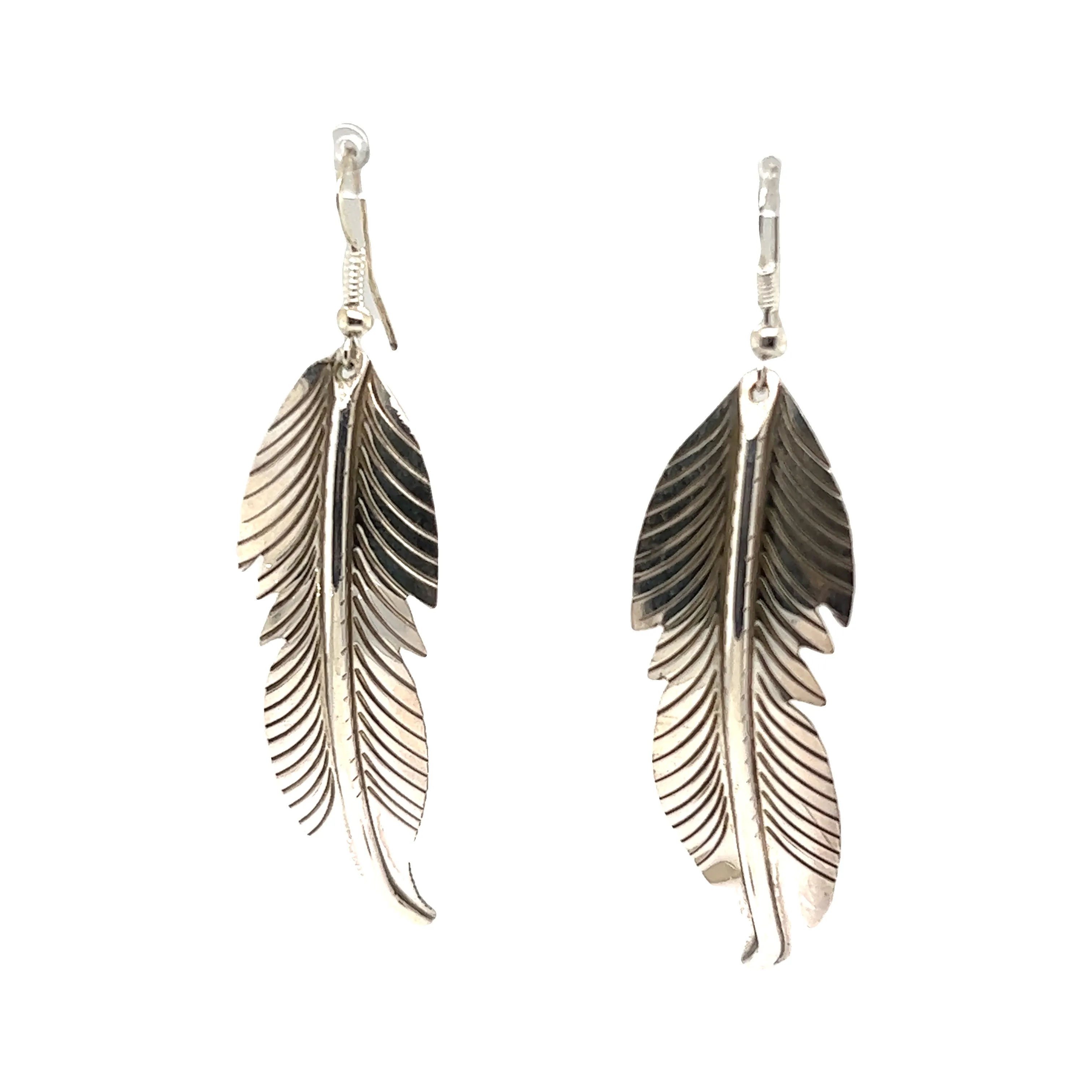 Striking Native American Feather Earrings