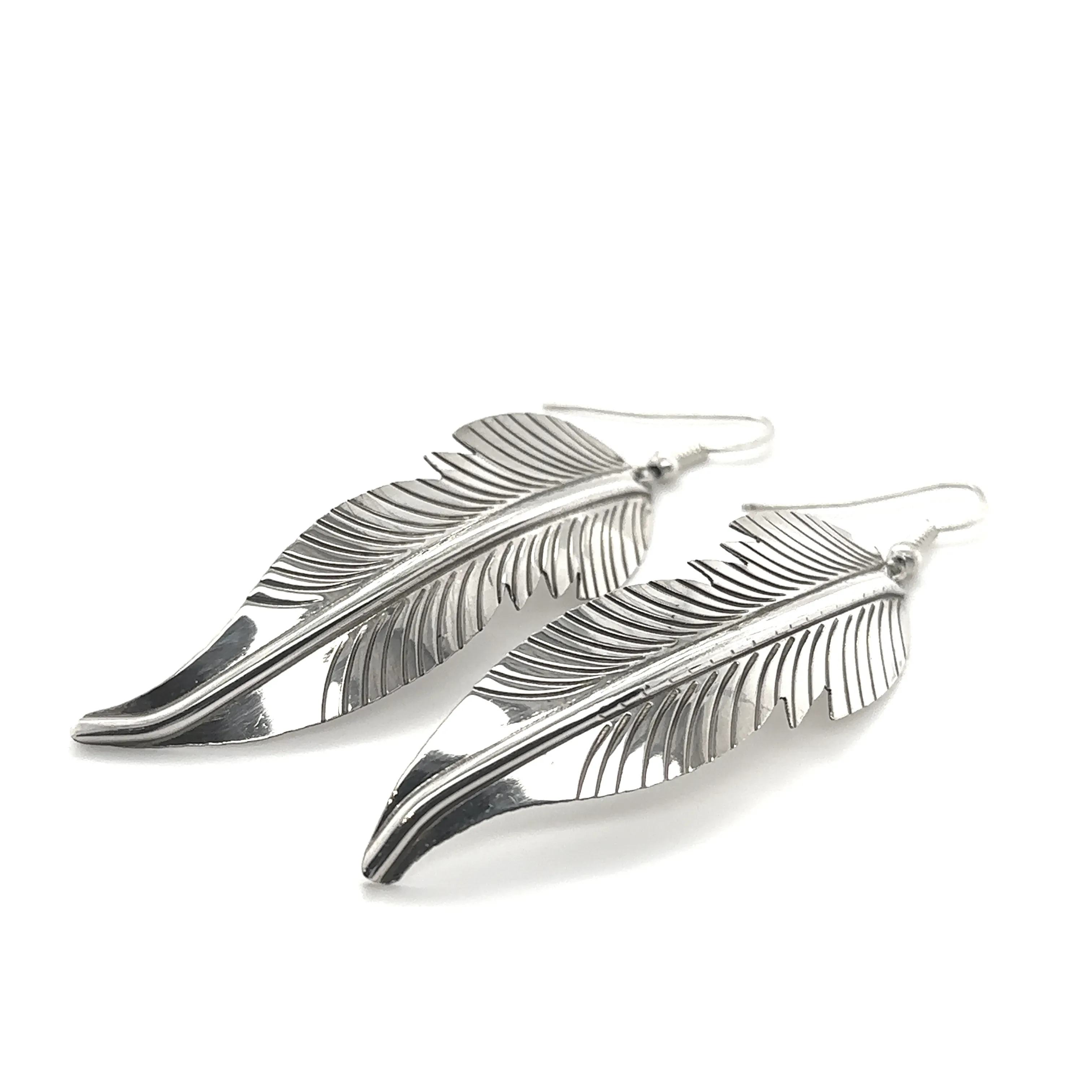 Striking Native American Feather Earrings