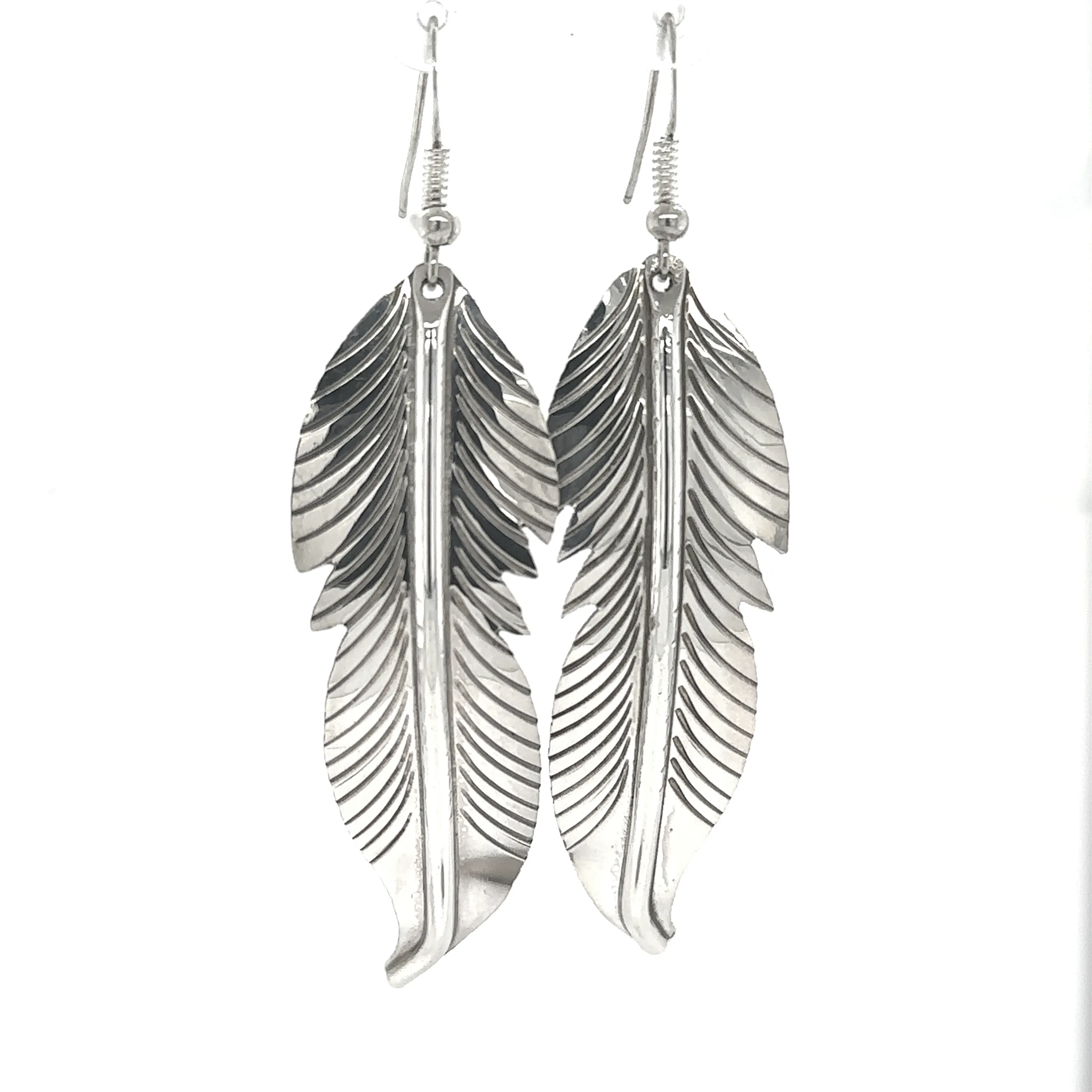Striking Native American Feather Earrings