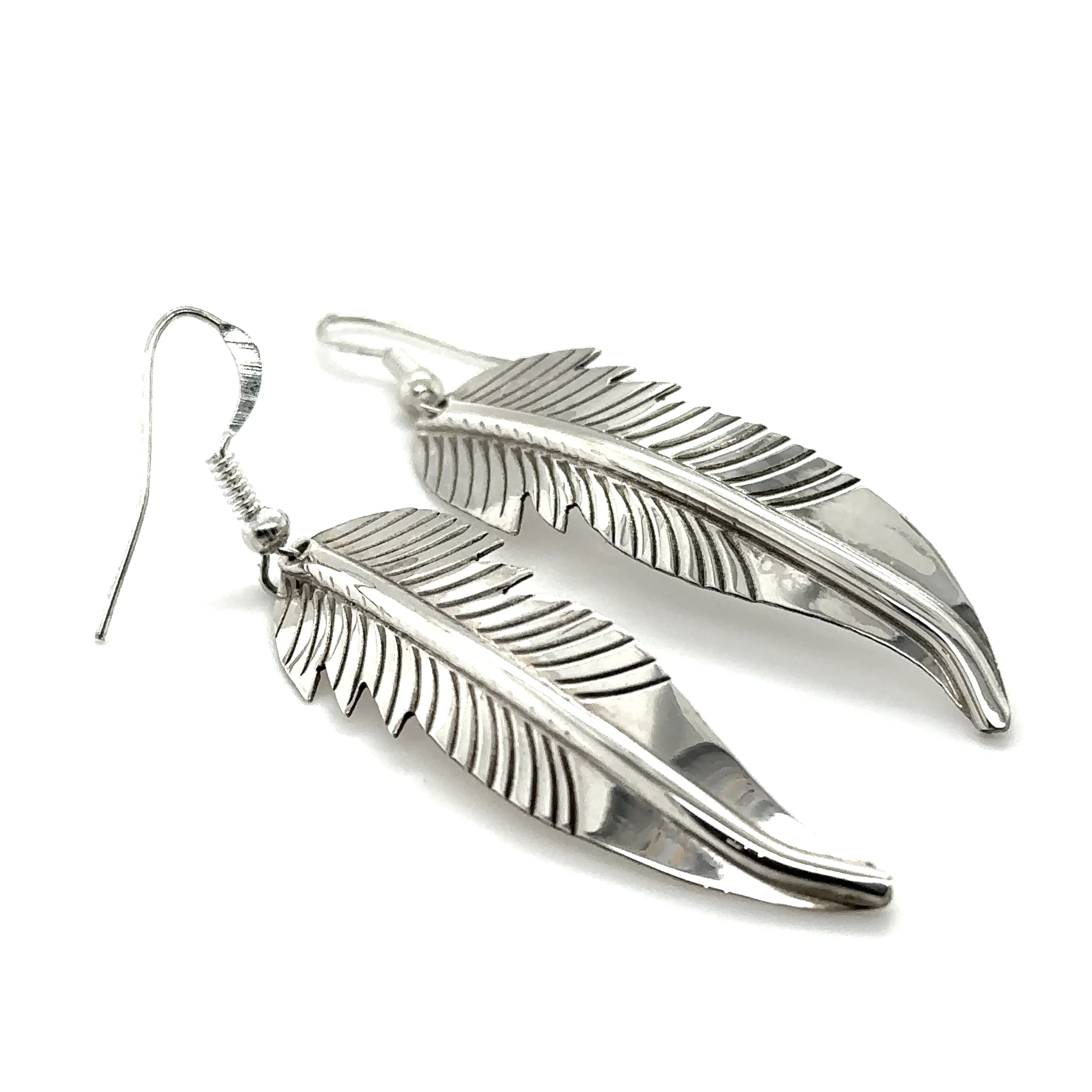 Striking Native American Feather Earrings