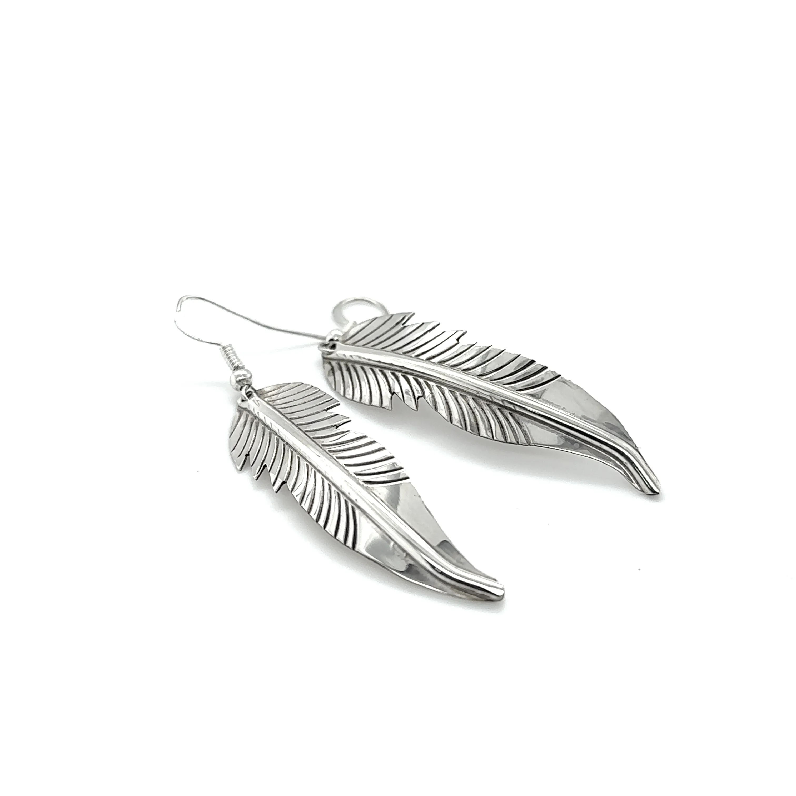 Striking Native American Feather Earrings
