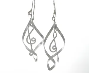 Striking Treble Clef Earrings