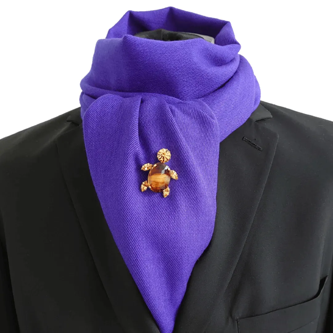 Swarovski Crystals Small Turtle Lapel Brooch