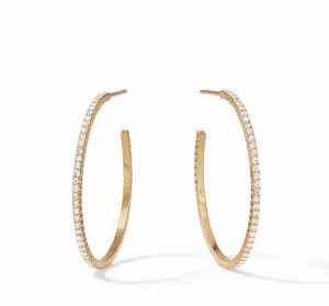 The Medium Windsor Hoop in Gold Crystal