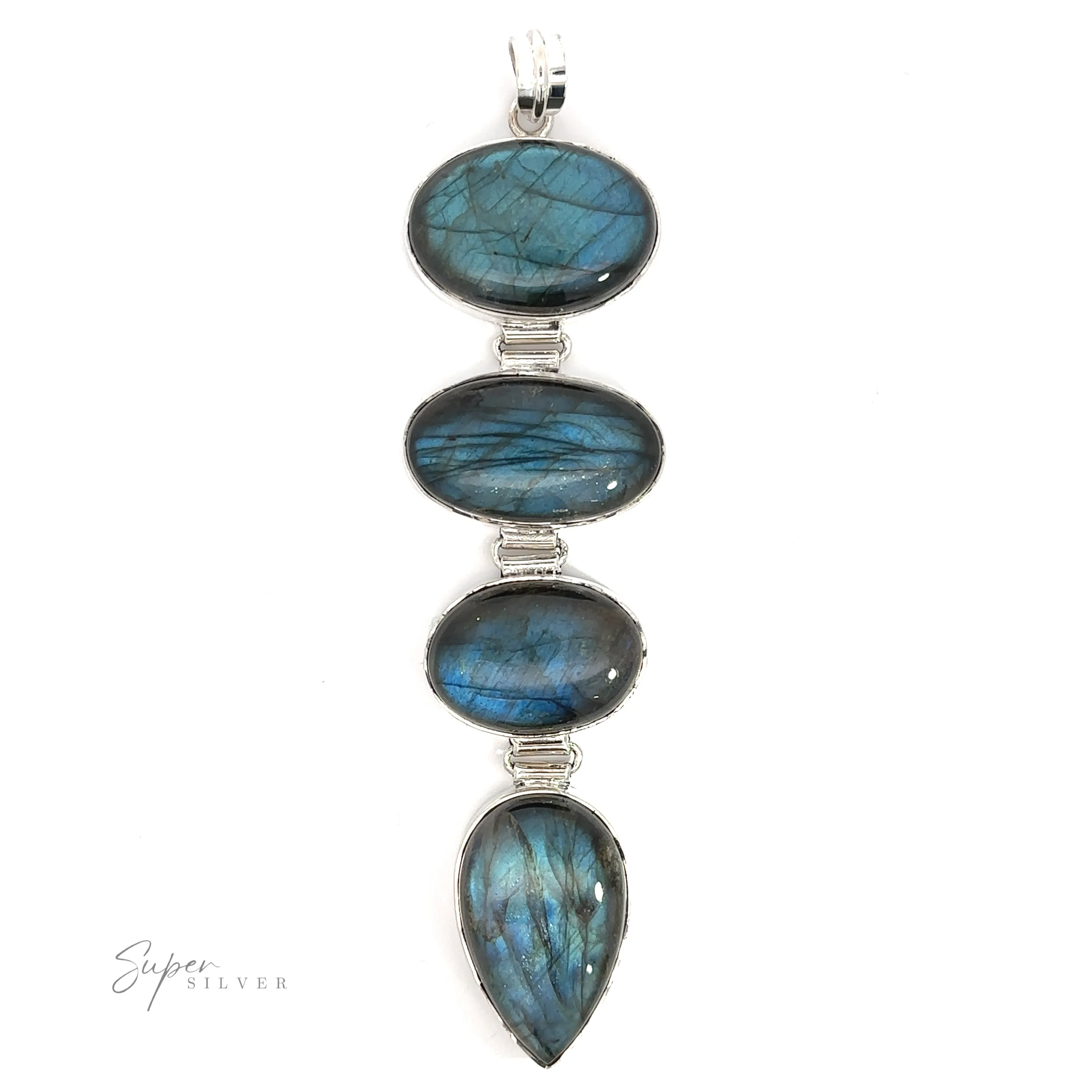 Tiered Statement Labradorite Pendants