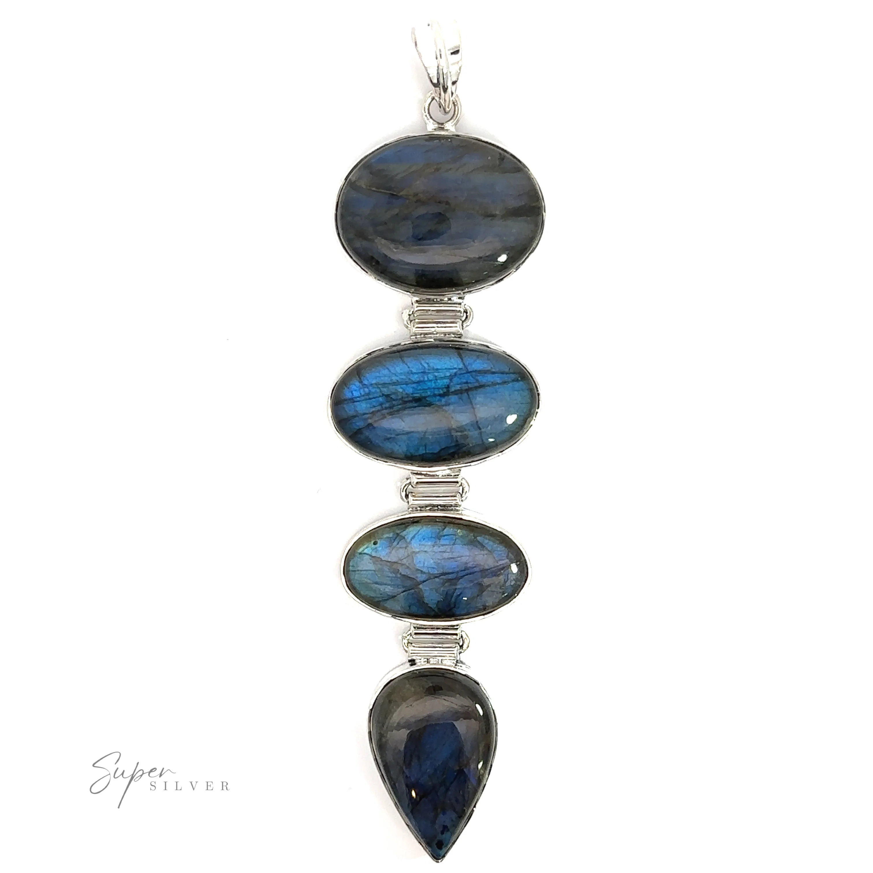 Tiered Statement Labradorite Pendants