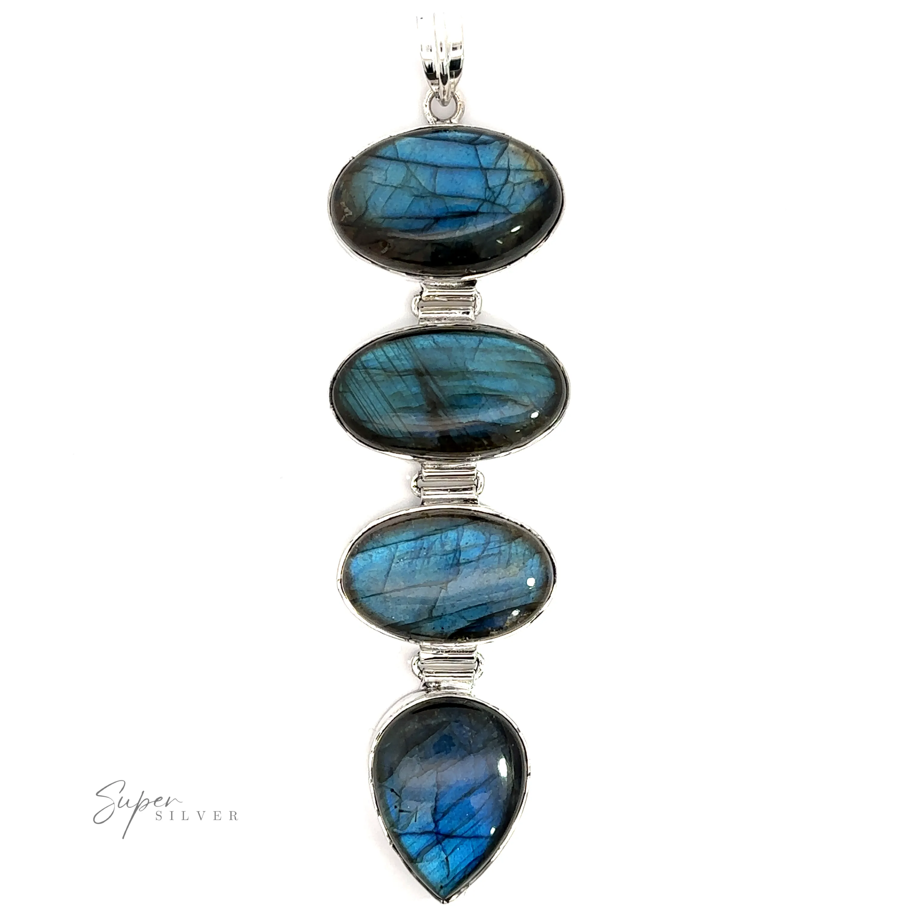 Tiered Statement Labradorite Pendants