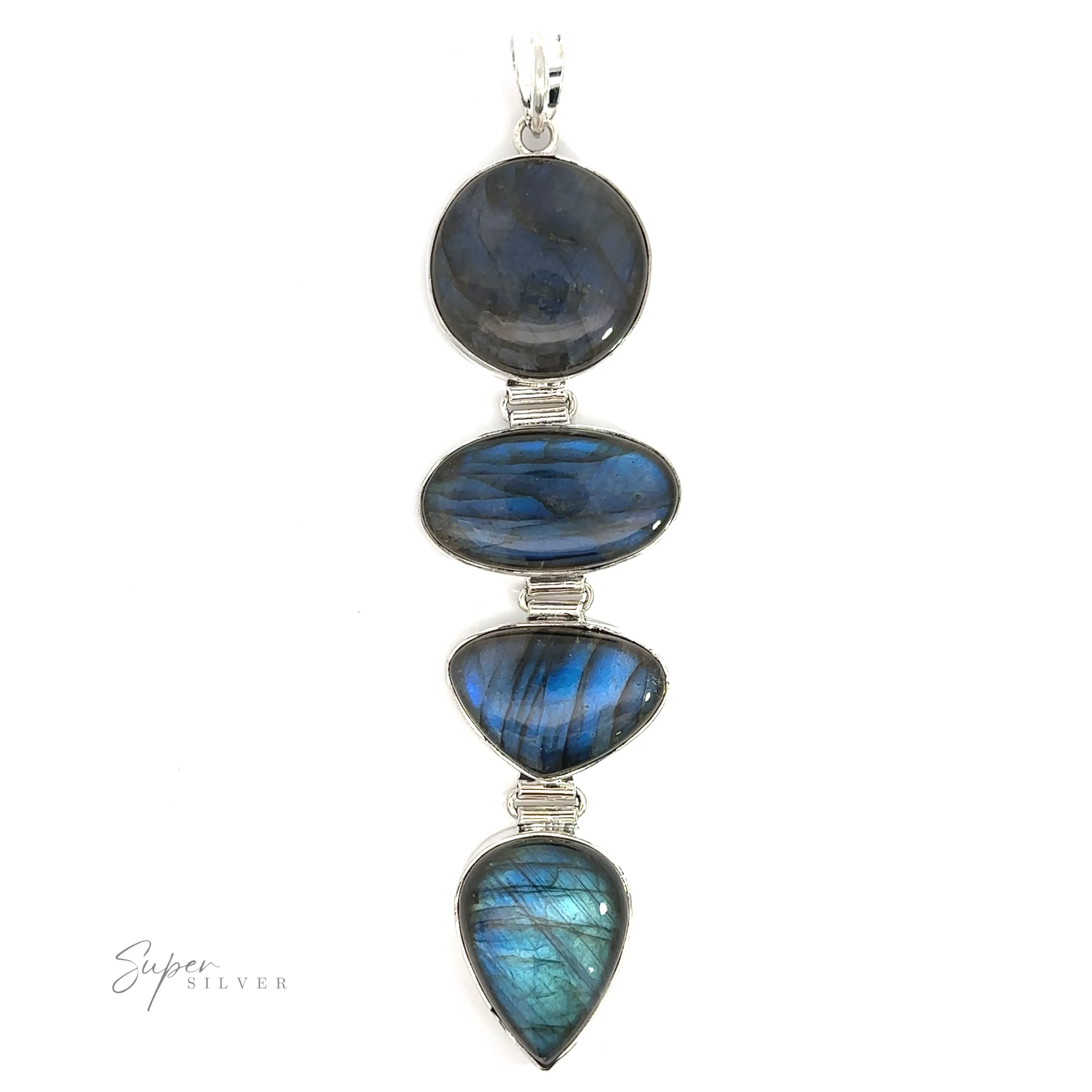 Tiered Statement Labradorite Pendants