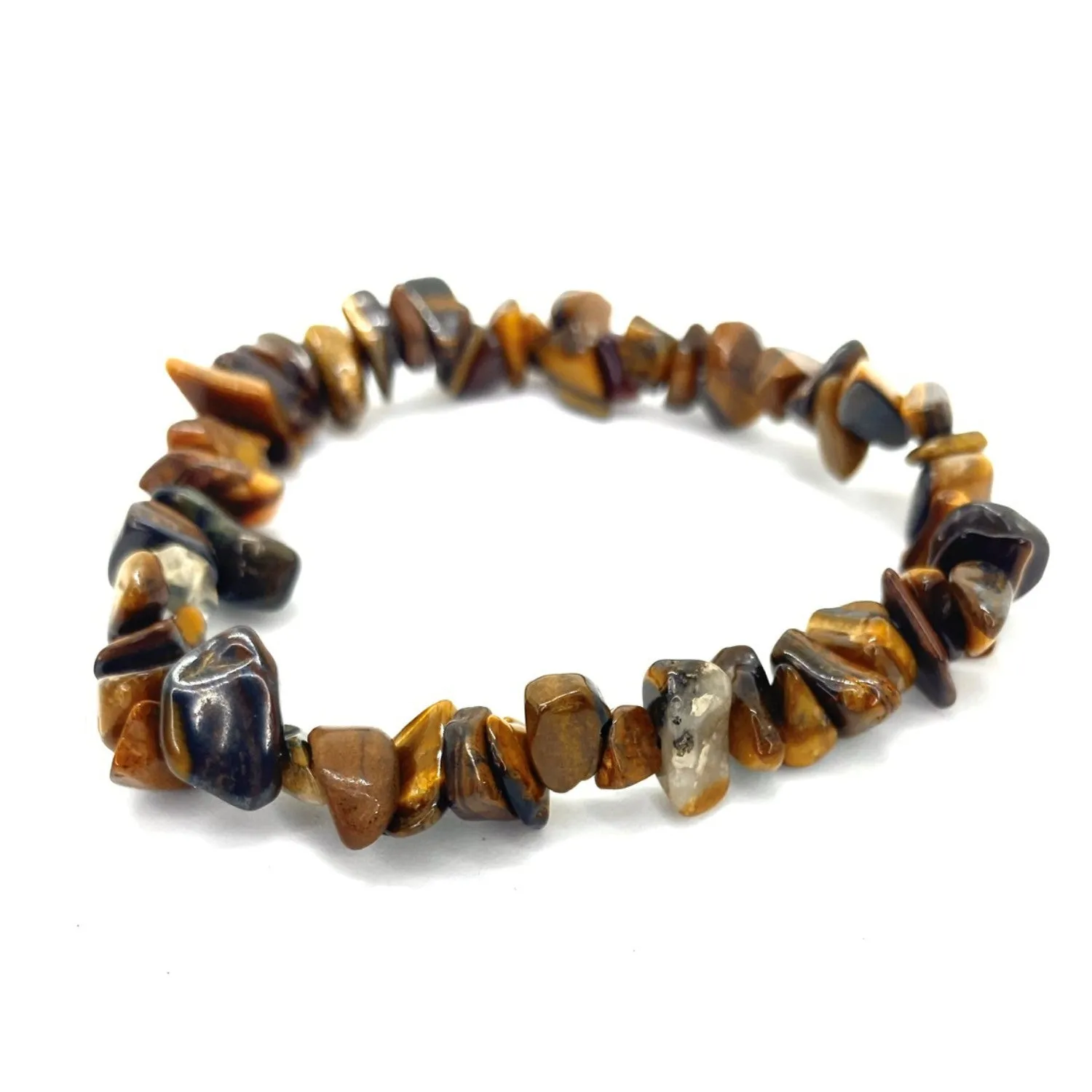 Tigers Eye Chip <br/>Elasticated Bracelet