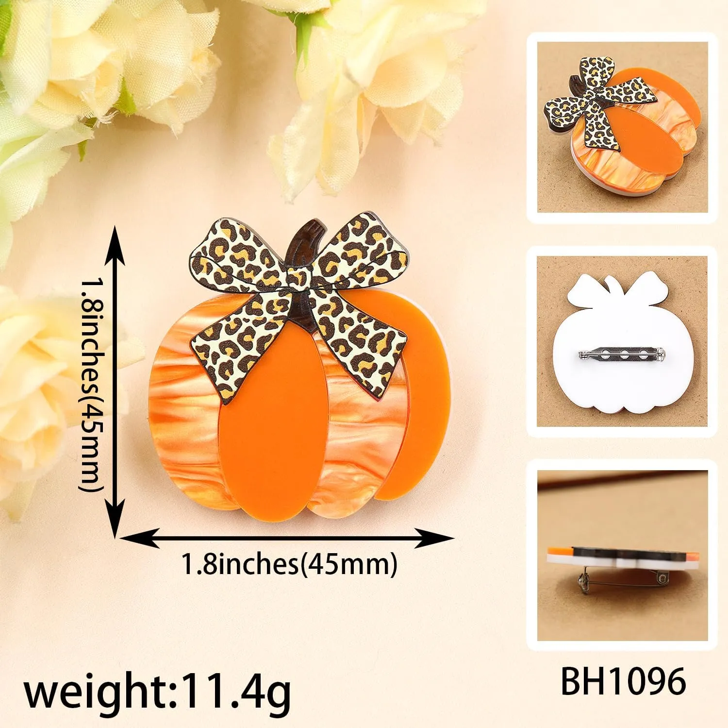TINGKU Halloween Pins Spooky Skull Halloween Party Favors Cute Brooches for Backpack Horror Brooches Funny pins Acrylic Pins Pumpkin Brooches