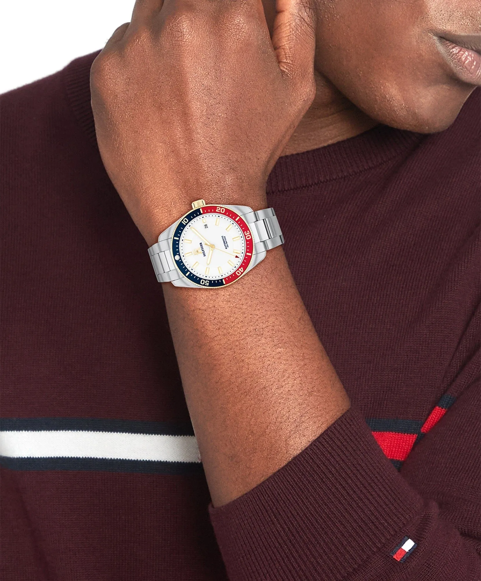 Tommy Hilfiger Th85 Stainless Steel White Dial Men's Watch 1710551