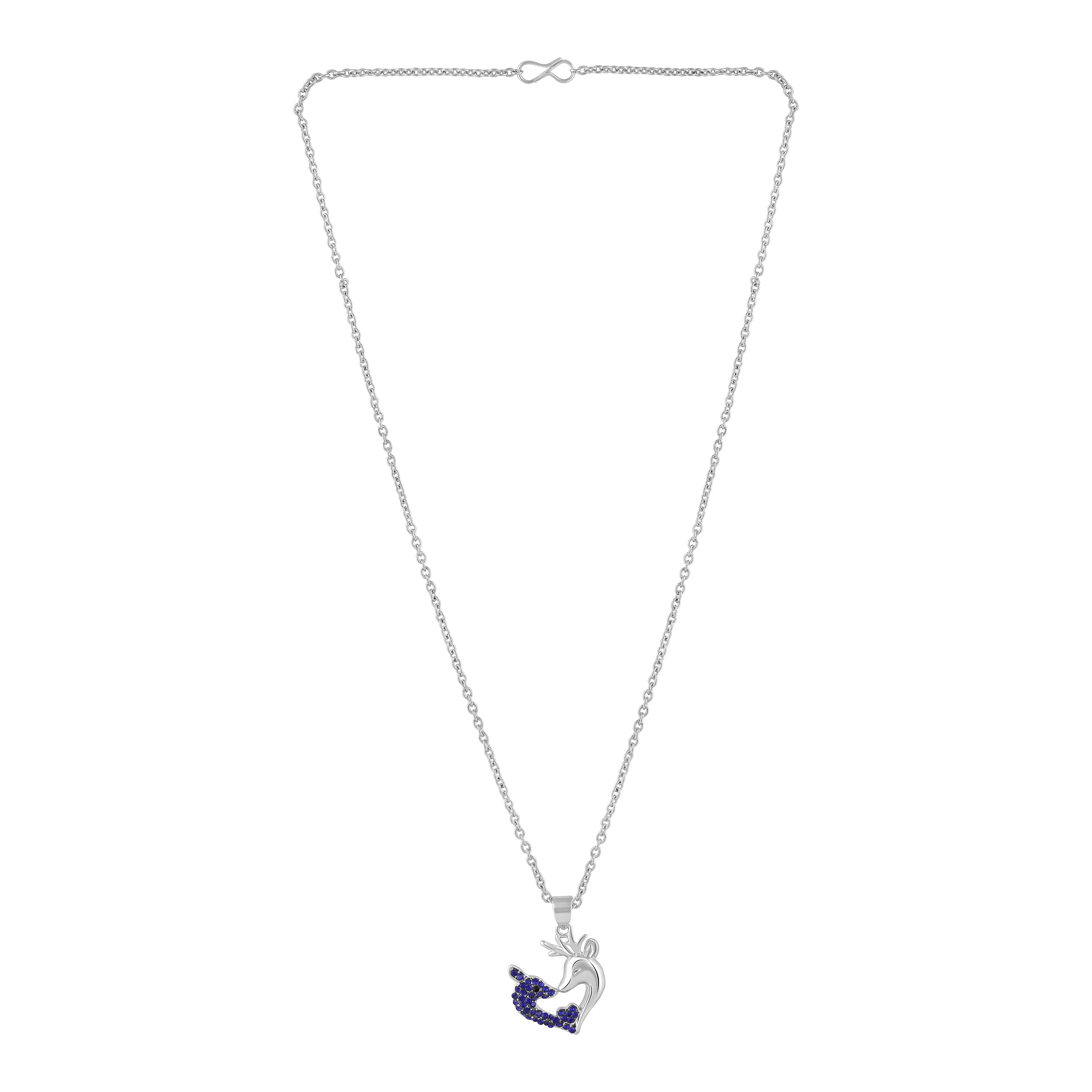 Unicorn-Shaped Heart Pendant Necklace