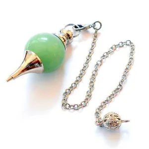 Unique Green Aventurine Pendulum for Dowsing Pendant