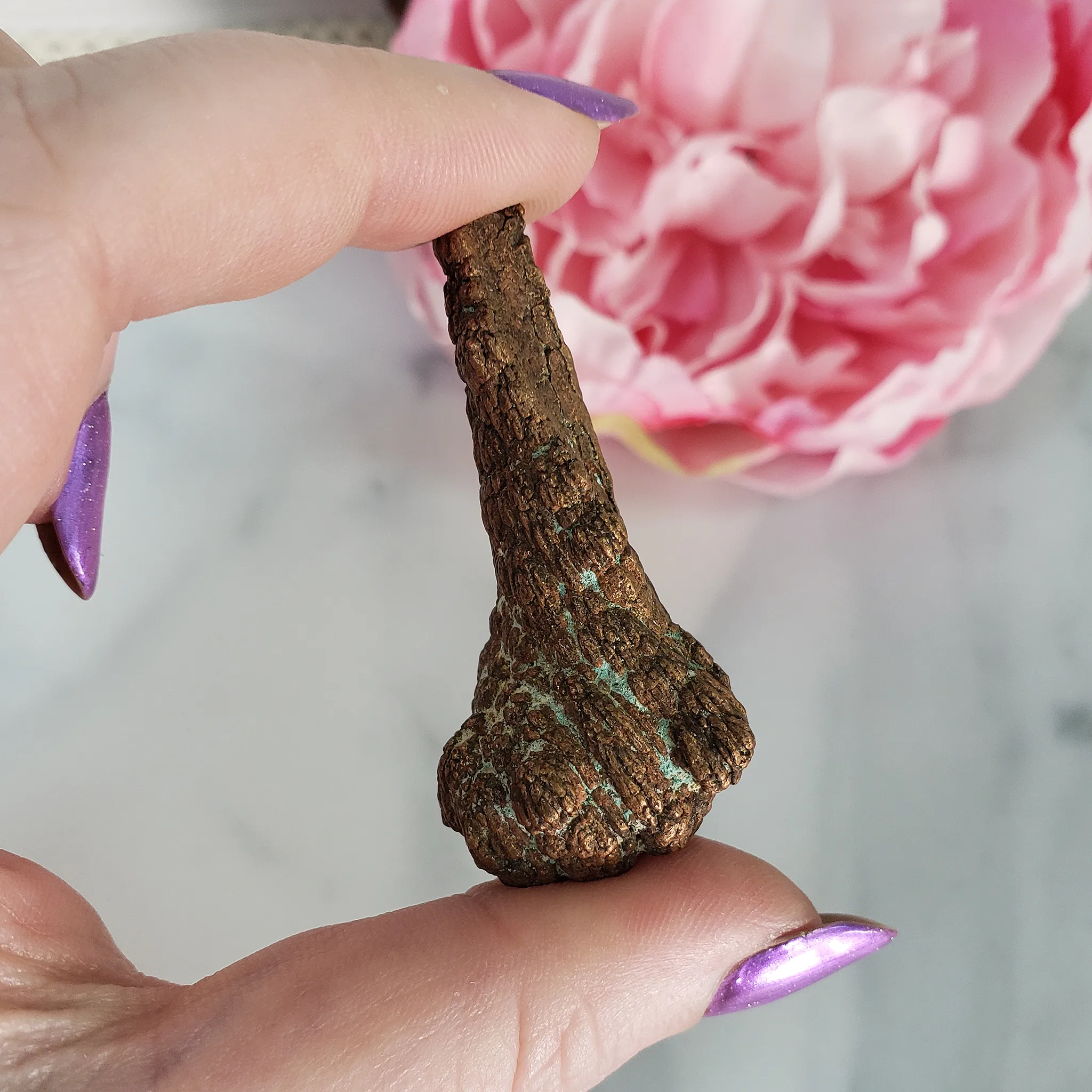 Unique Native Copper Nugget Formation Natural Gemstone | 1.97 oz | Torch