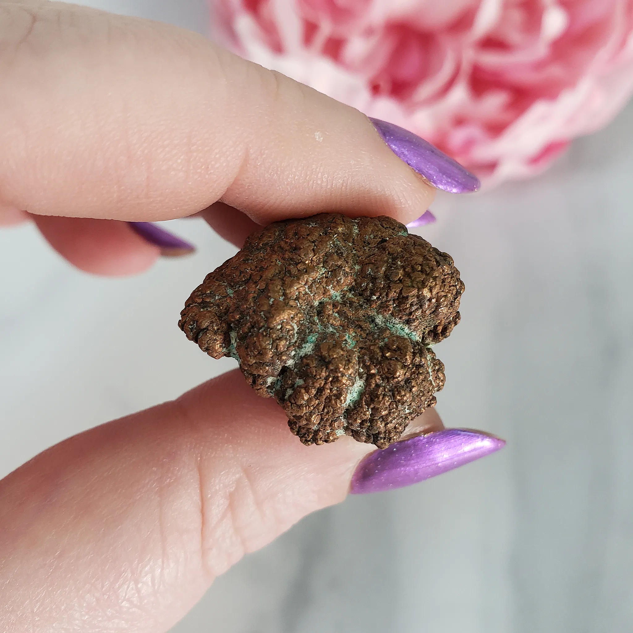 Unique Native Copper Nugget Formation Natural Gemstone | 1.97 oz | Torch